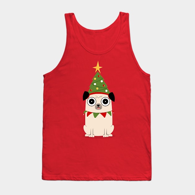 It's Christmas for Pug's sake Tank Top by cartoonbeing